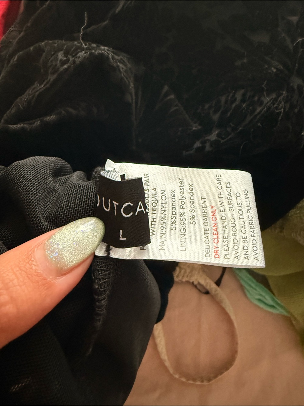 Black Cutout Lace Mini Dress - - Picture 2 of 2